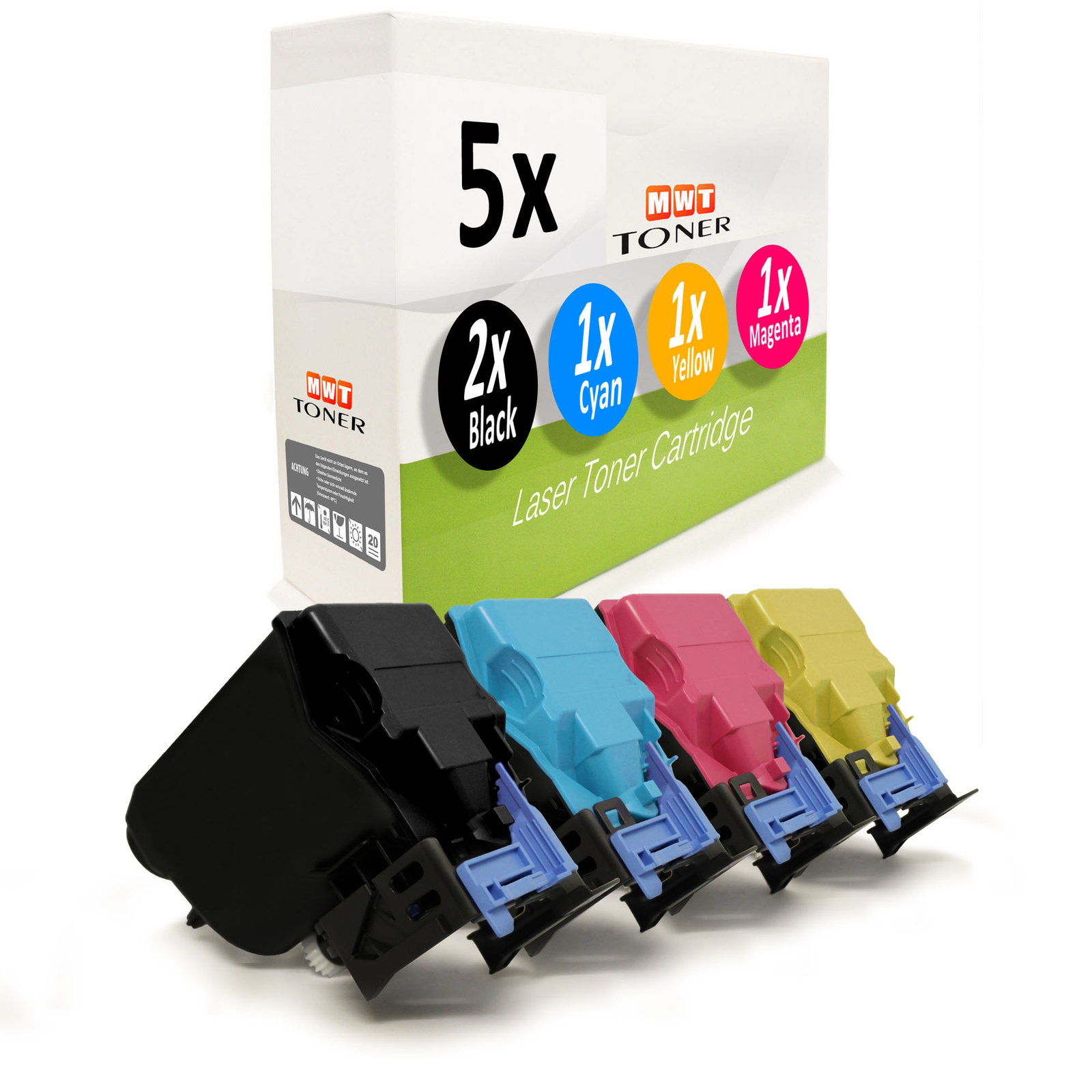 5x Cartridge Replaces Konica Minolta TNP48C TNP48K TNP48M TNP48Y