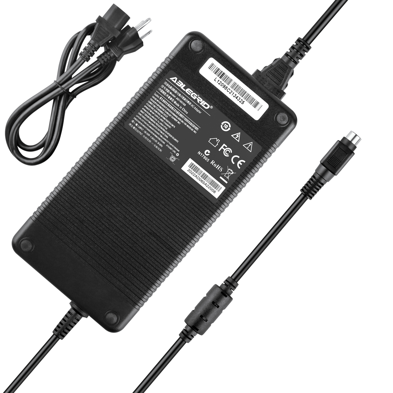 330W AC Adapter Charger For MSI GT62VR GT63 WT75 Gaming Laptop 4 Hole Power Cord