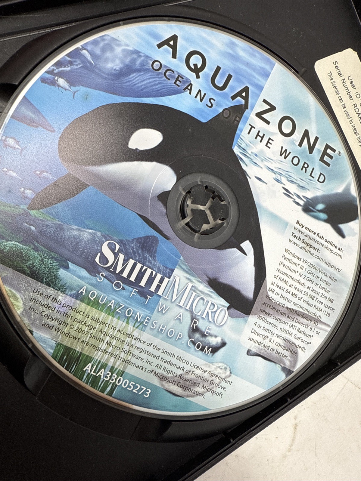 Aquazone Oceans Of The World Smith Micro Software PC 2007 Aqua Zone W Serial Num