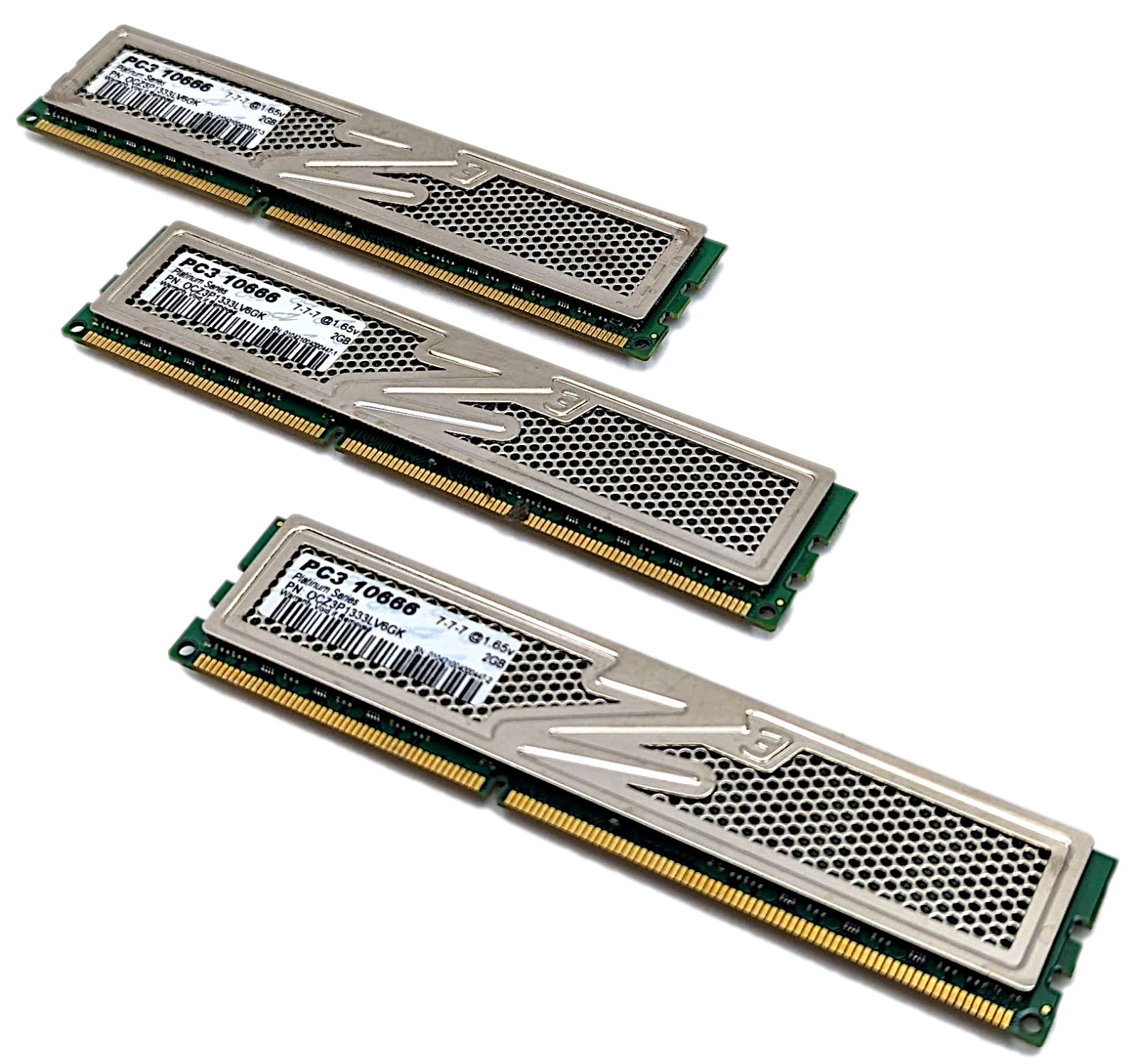 OCZ Platinum 6GB Kit (3x2GB) DDR3 1333MHz PC3-10666 Desktop RAM OCZ3P1333LV6GK