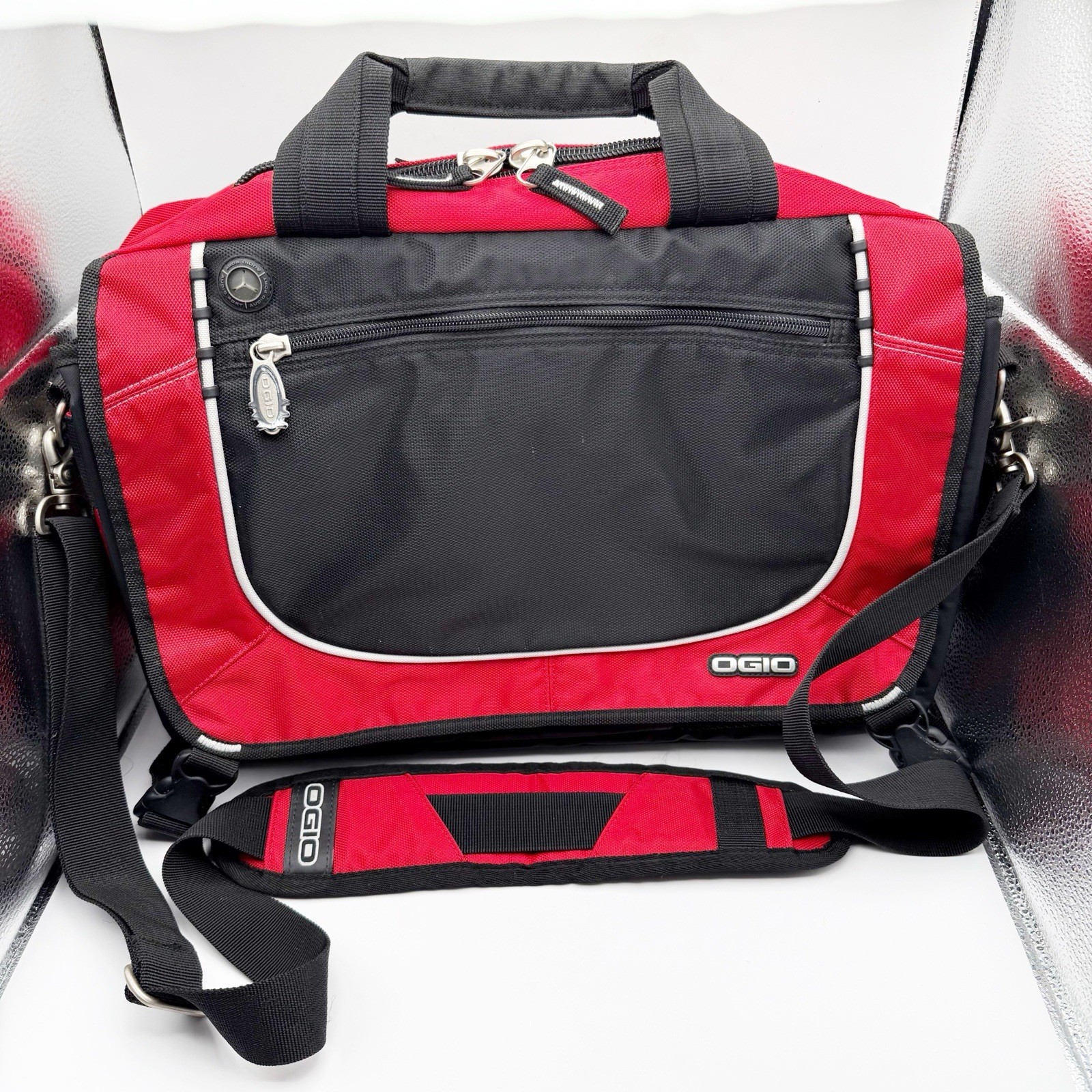 OGIO Technologio Red Briefcase 17" Laptop Shoulder Bag Organizer Business Travel