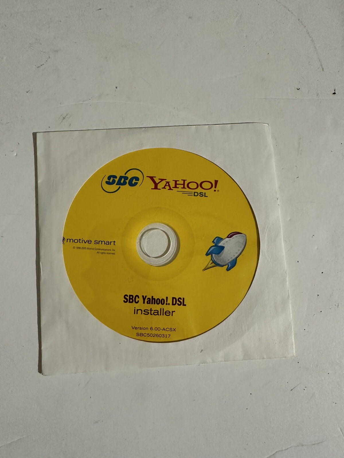 SBC Yahoo DSL Installer CD Version 6.00 - ACSX-SBC50260317 for Macintosh only