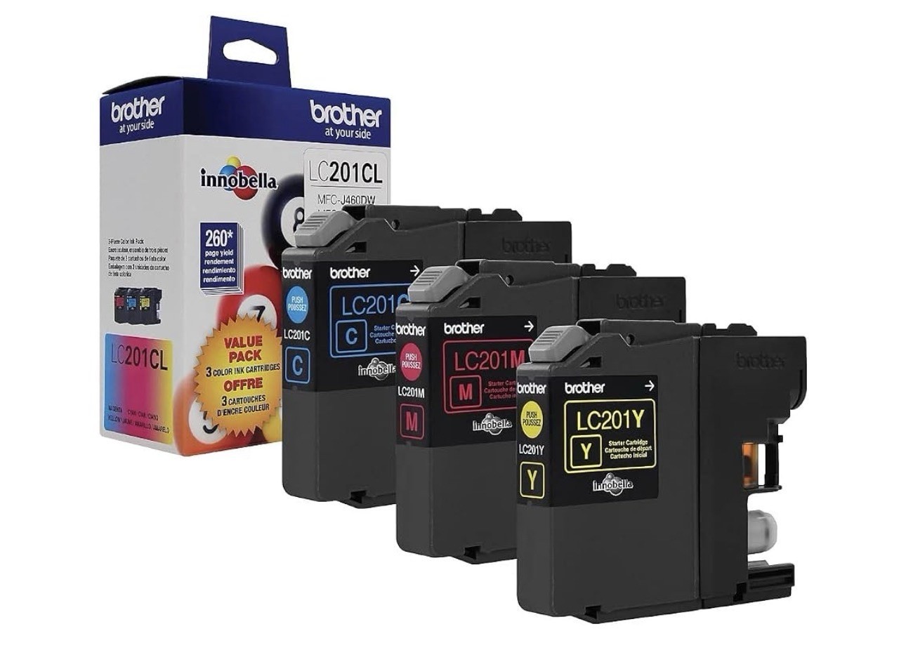 Brother LC2013PKS Genuine Ink Cartridges 3-Pack Cyan Magenta Yellow Exp 05/2028