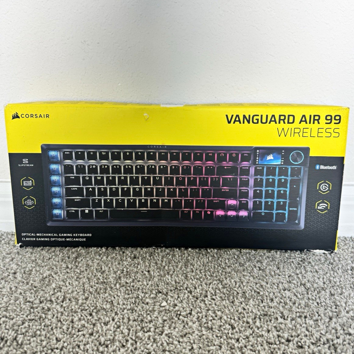 Corsair Vanguard Air 99 Wireless Bluetooth Illuminated Black English QWERTY