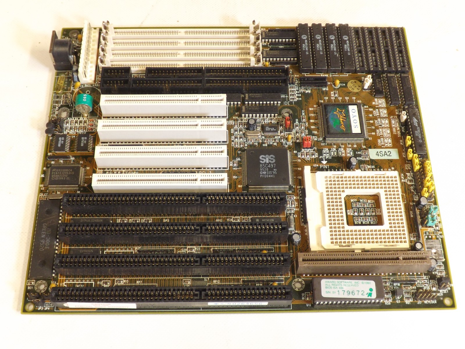 SOYO SY-4SA2 486 Motherboard Socket 3 PCI ISA Tested OK