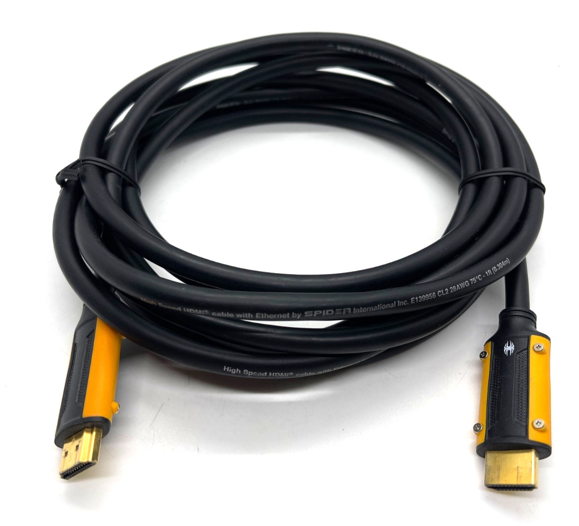 Genuine Spider C-Series High Speed HDMI Cable w/ Ethernet 12ft Gold Plated