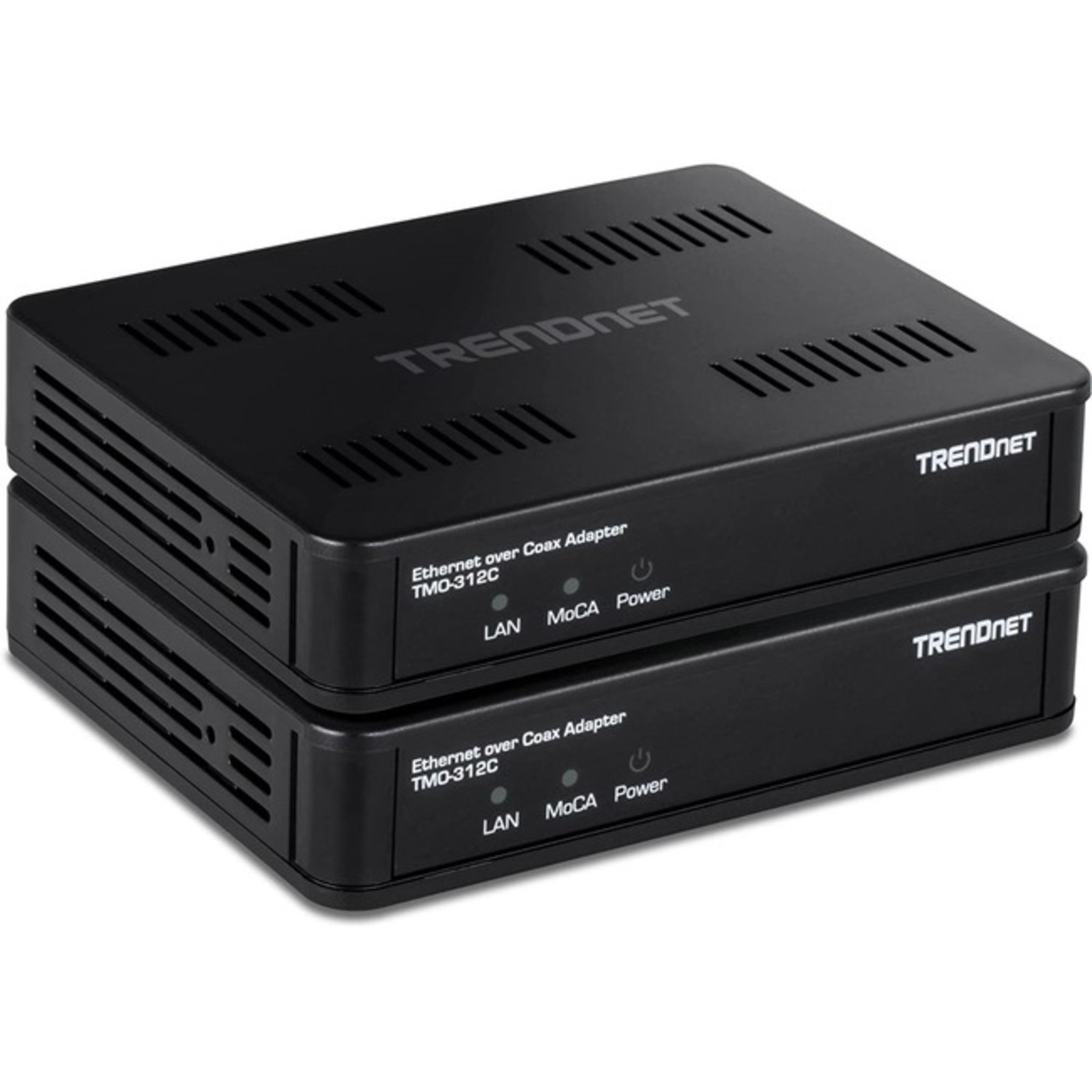 TRENDnet - TMO-312C2K - TRENDnet Ethernet Over Coax MoCa 2.5 Adapter (2-Pack),