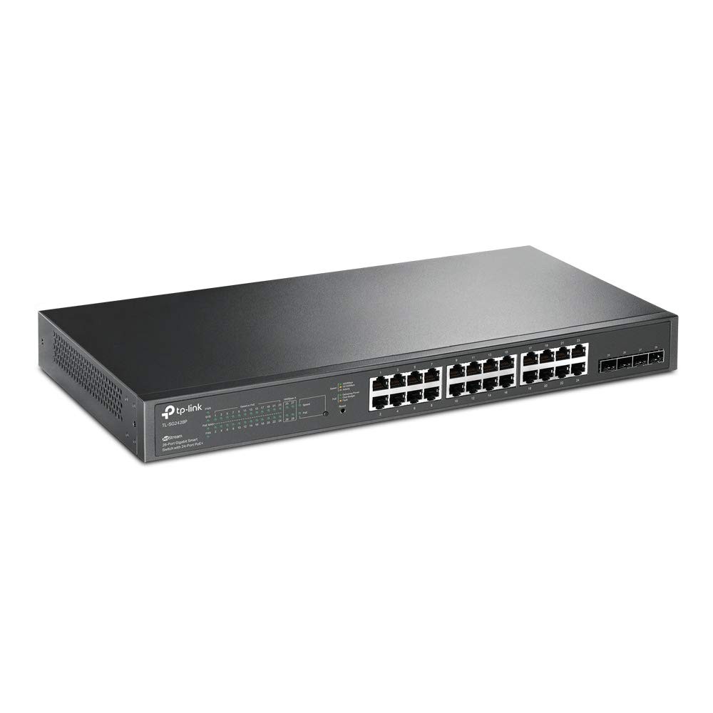 TP-Link Omada SG2428P 28-Port Gigabit Smart Switch with 24-Port PoE+, 4 grey