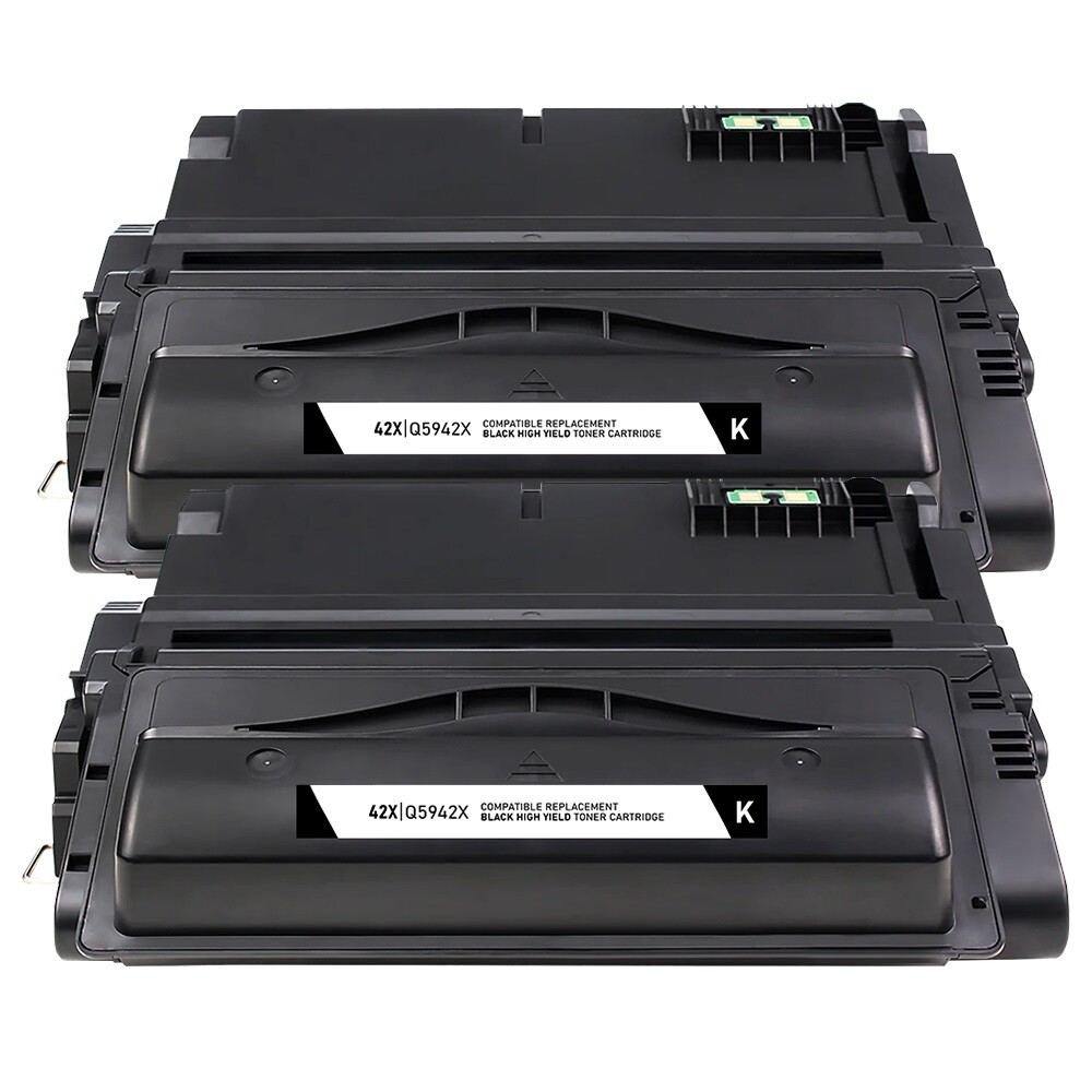 2PK For  HP Q5942X Black Toner Cartridge for LaserJet 4200 4300 Series