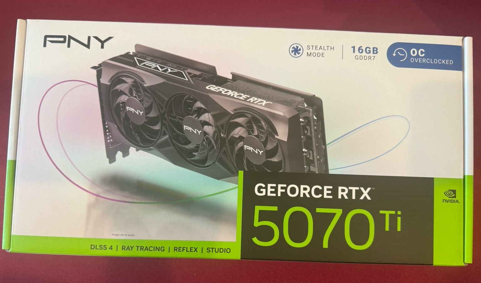 PNY Nvidia GeForce RTX 5070 Ti OC Triple Fan Graphics Card GPU 16GB GDDR7