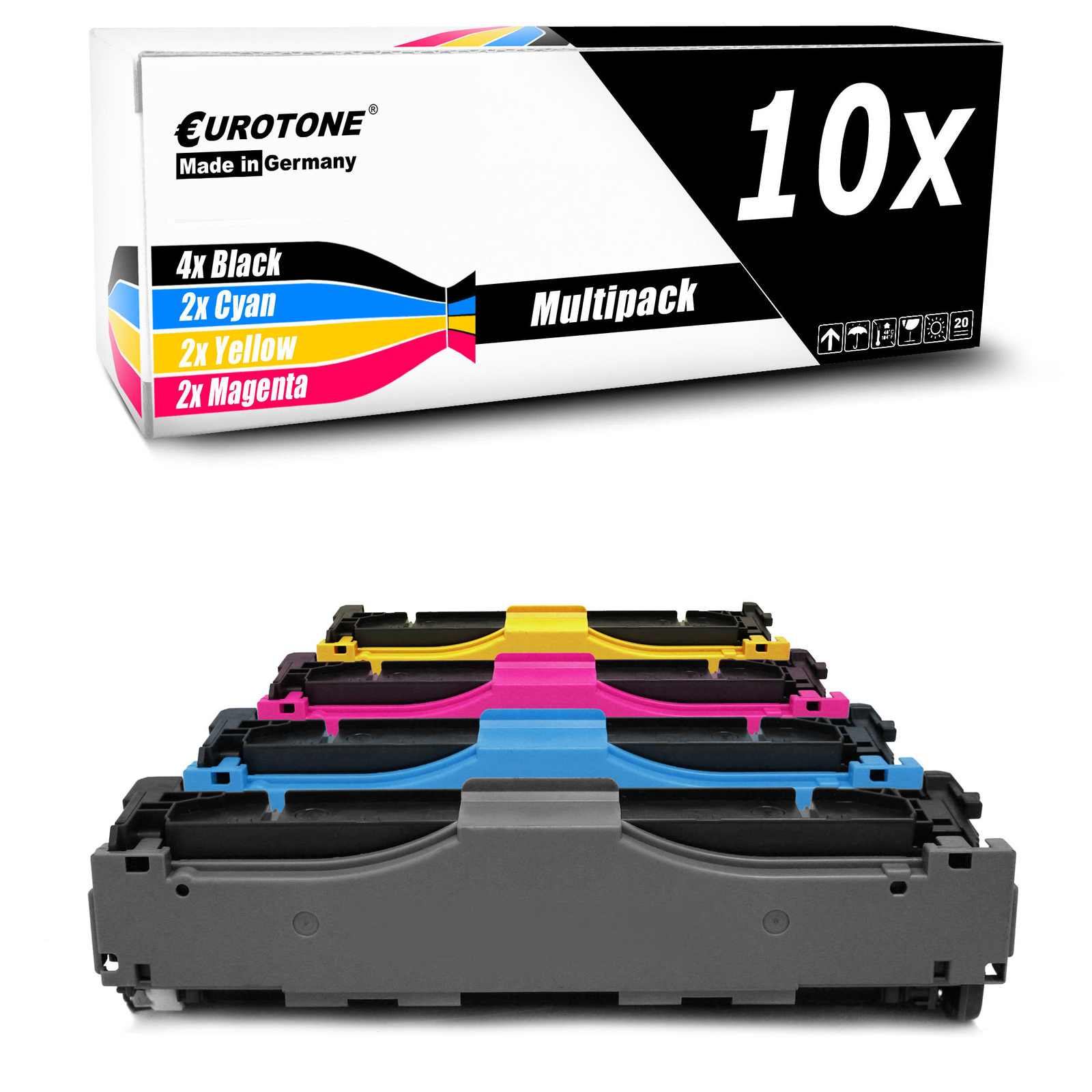 10X Eurotone Cartridge For HPE Color LaserJet CM-2320-EB CM-2320-FSI CM-2320-WBB
