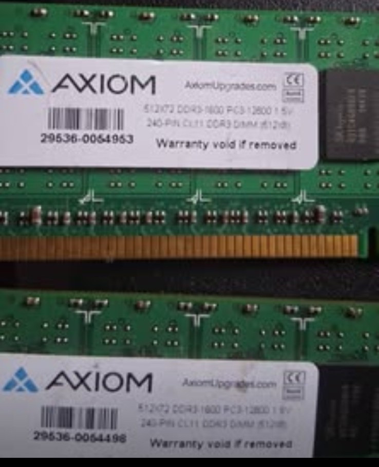 Axiom 8GB (4x 2GB) DDR3-1600 PC3-12800 DIMM RAM 240-Pin 512072