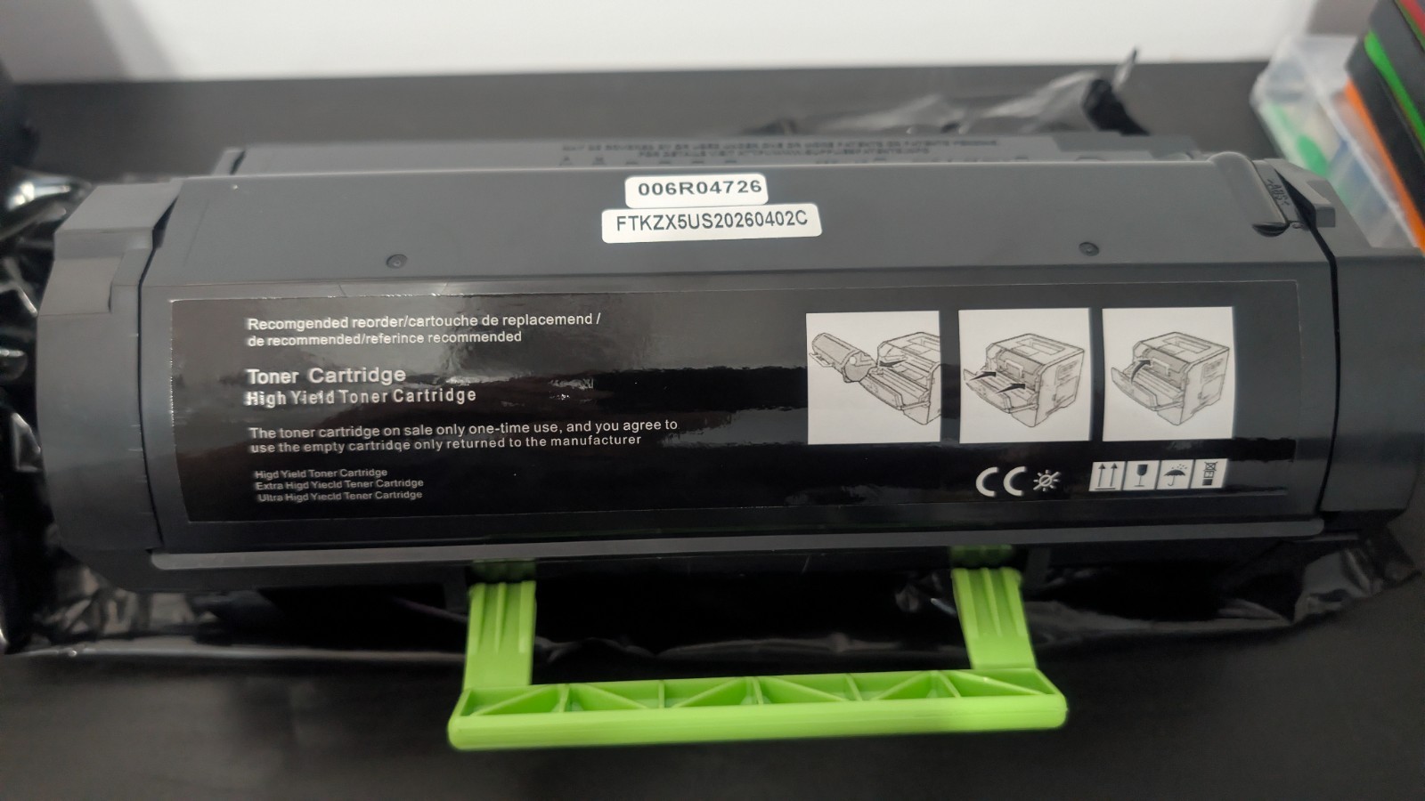 SCCOLOR 006R04726 Black Toner for Xerox B410 B415 VersaLink High Yield w/ Chip