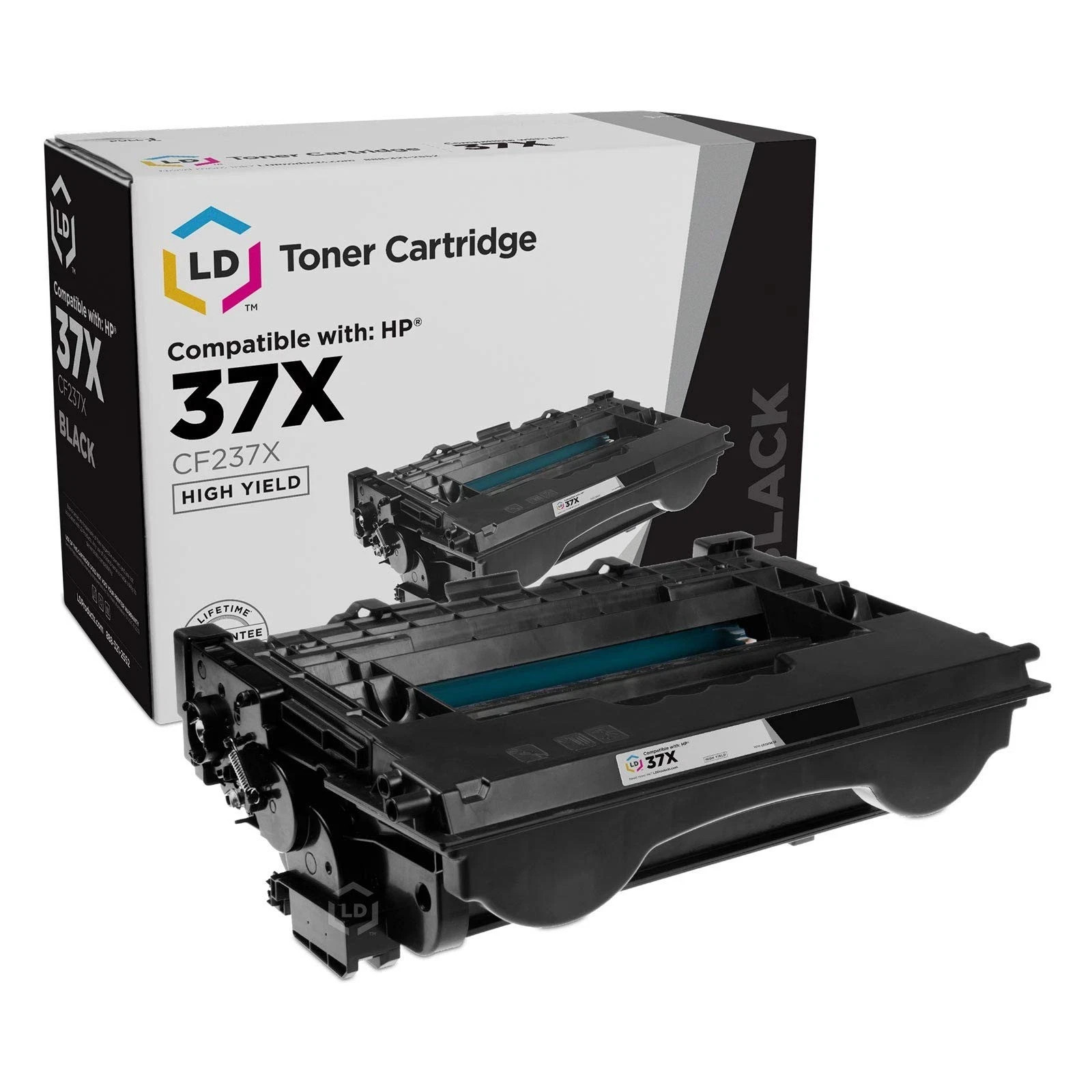 LD Compatible HP 37X CF237X High Yield Black Toner Fits for LaserJet NEW