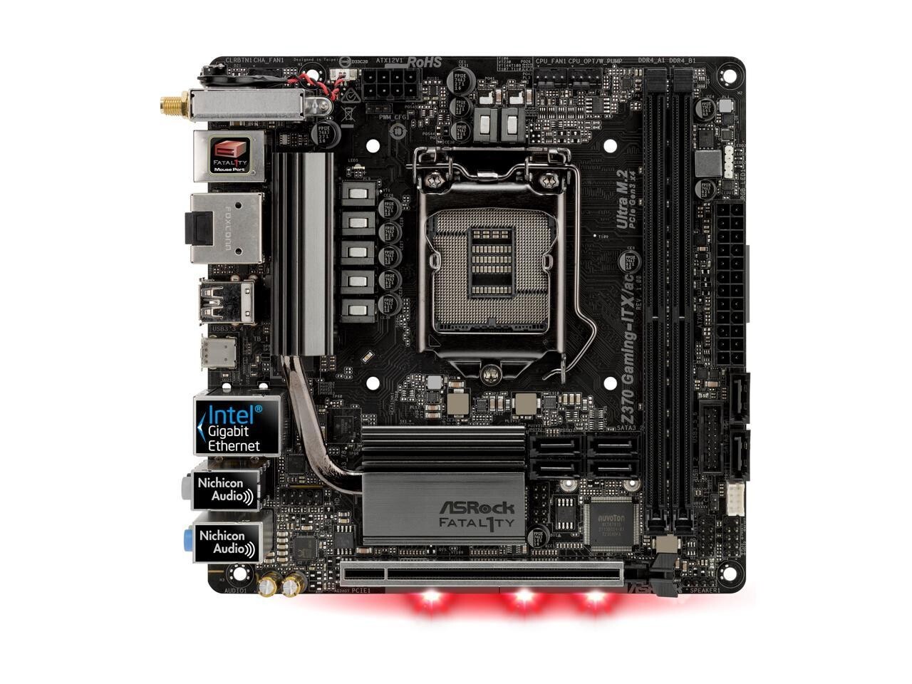 ASRock Fatal1ty Z370 Gaming‑ITX/ac LGA1151 Mini‑ITX WiFi BT Thunderbolt3 Desktop