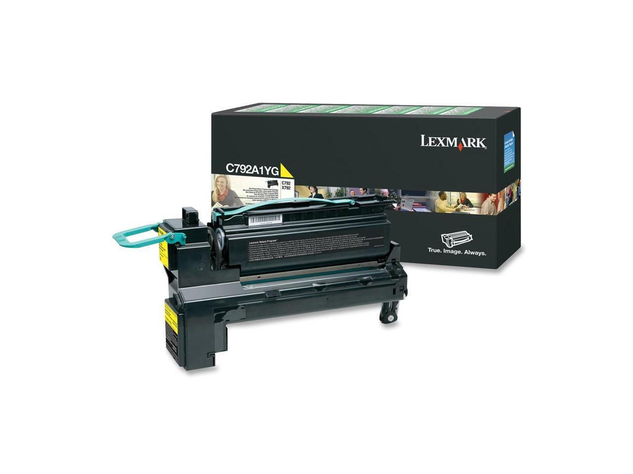 Lexmark C792A1YG Return Program Toner Cartridge - Yellow