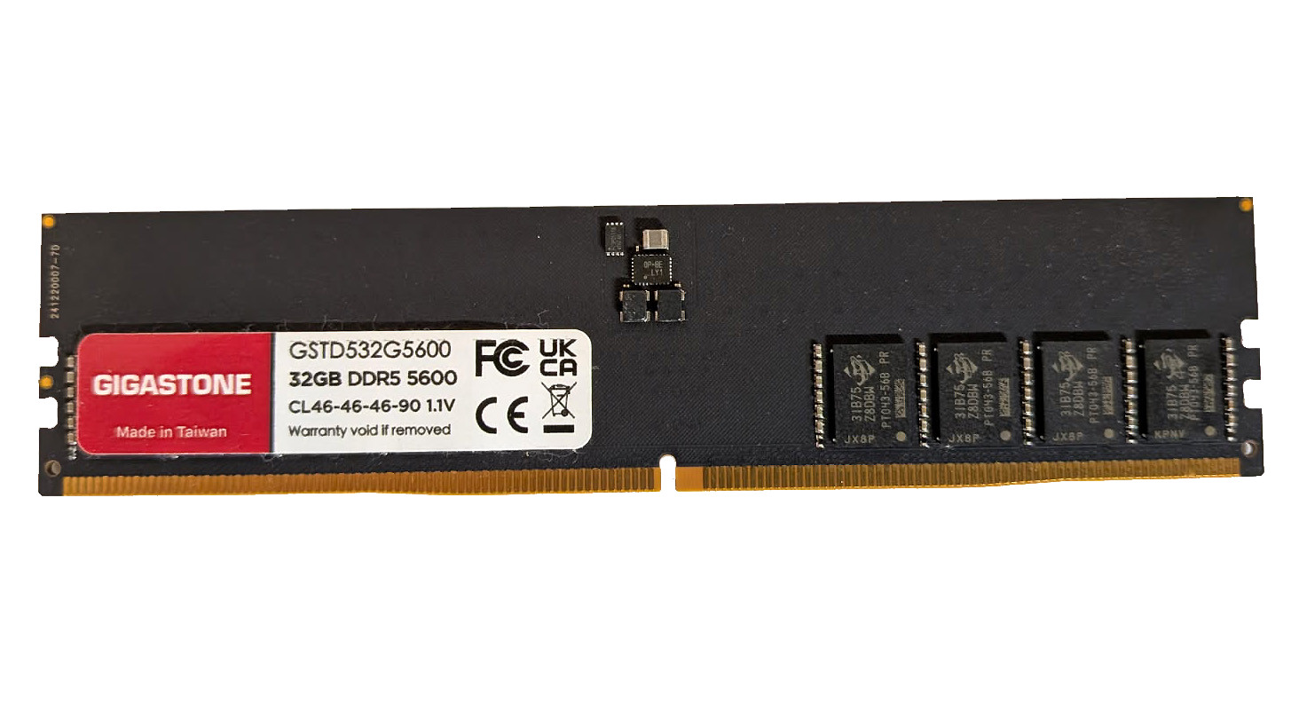 [DDR5 RAM] GIGASTONE 32GB (1x32GB) DDR5 5600MHz PC5-44800 CL 46-46-46-90 1.1V UD