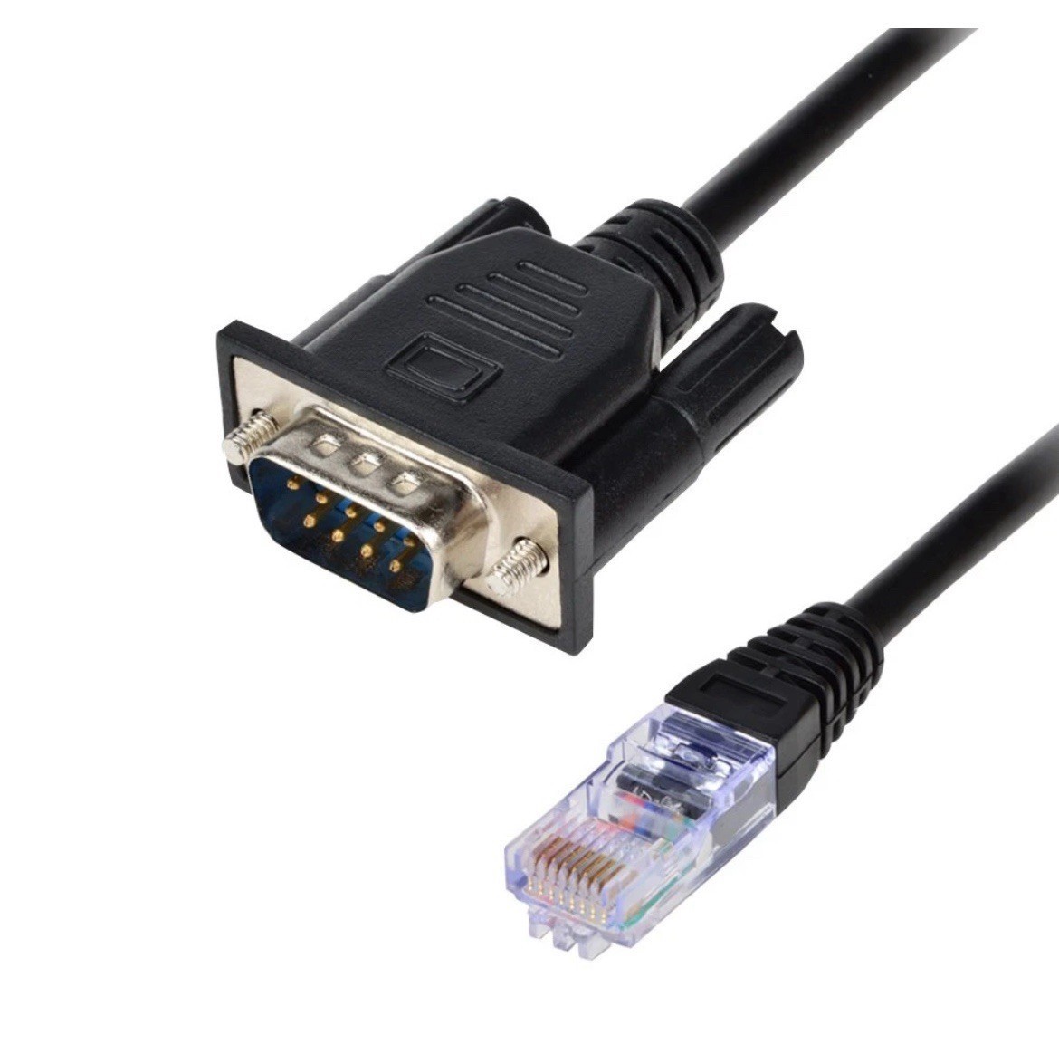 VEGA TECH POS CABLE DB9 RS232 male to RJ45 E189529 AWM 20251 60 ºC 8 Inches Long