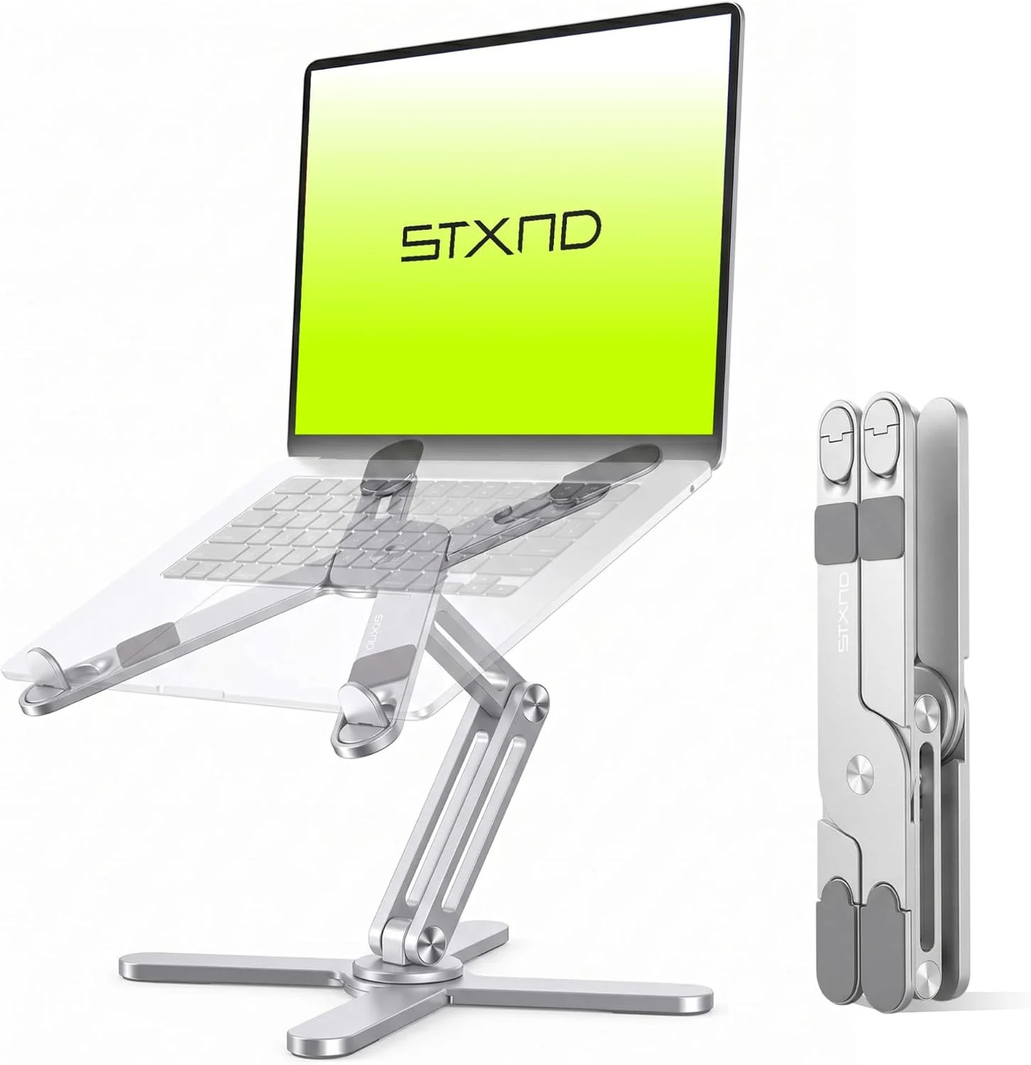 Model-X 2.0 Laptop Stand, Laptop Stand for Desk Adjustable Height | 360 Rotating