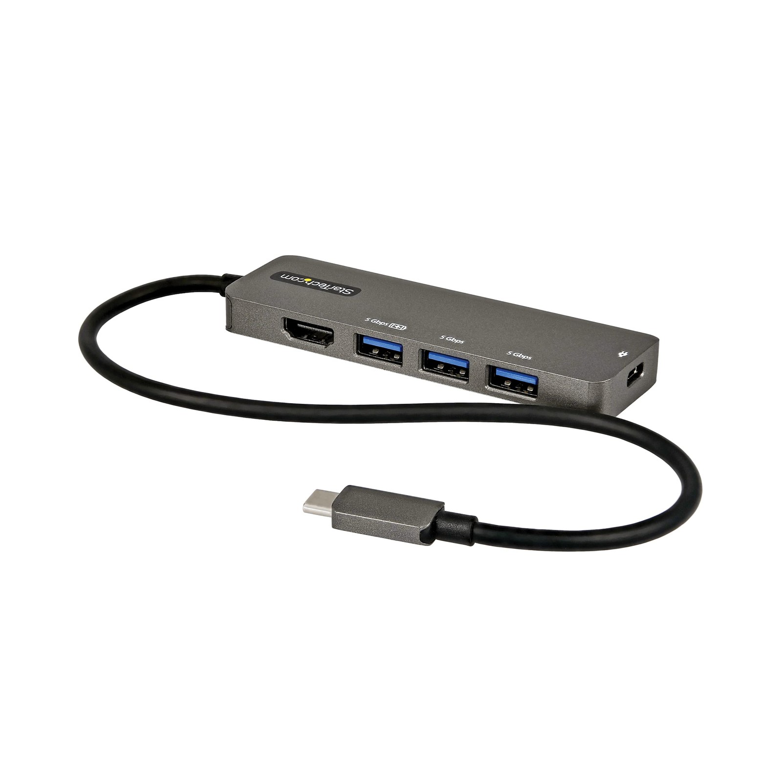 StarTech 5-in-1 USB-C Mini Dock DKT30CHPD3, 4K 60Hz HDMI 2.0b HDR10, 100W PD