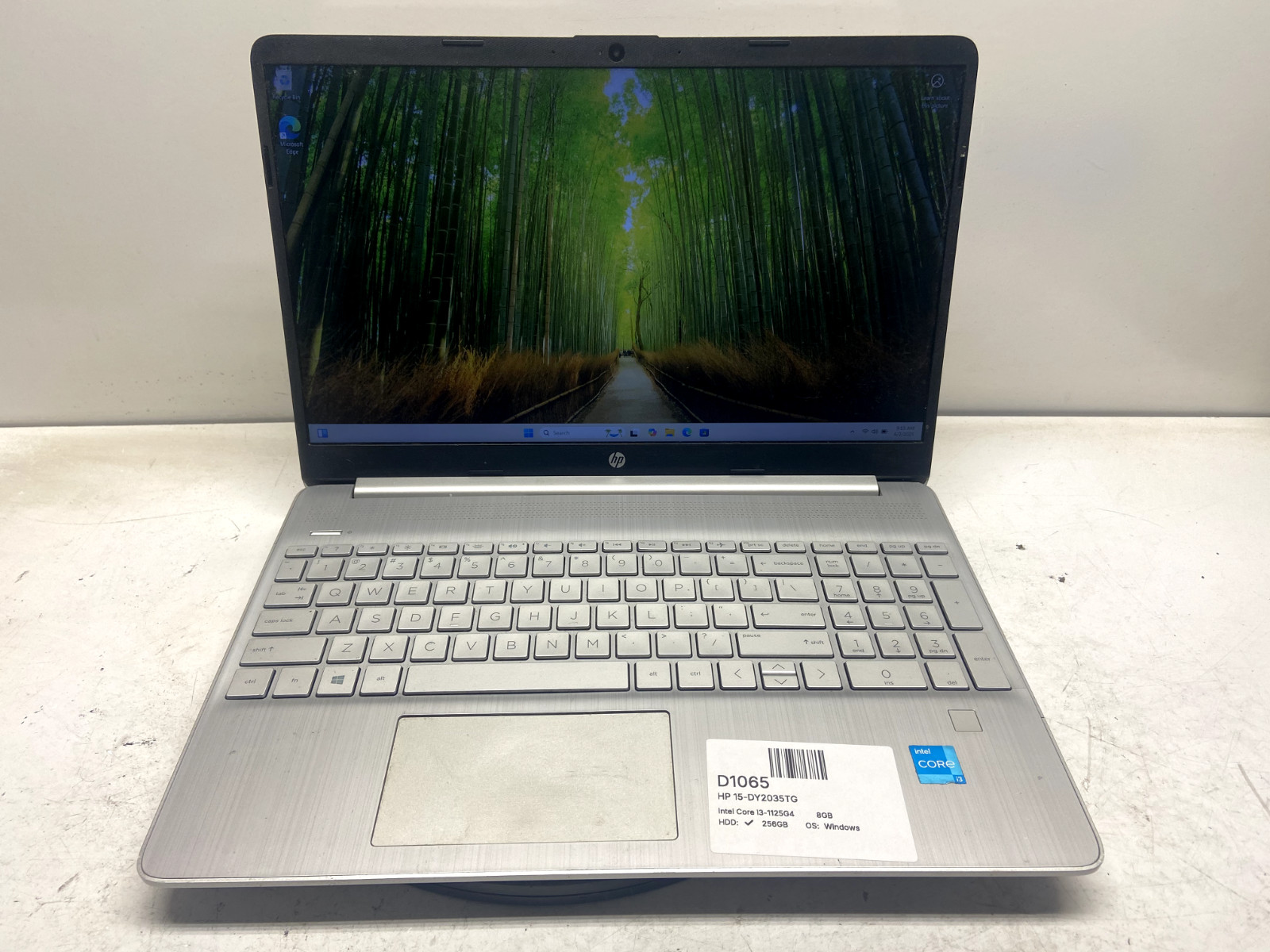 HP 15-DY2035TG Intel Core i3-1125G4 2GHz 8GB 256GB SSD Windows 11 READ