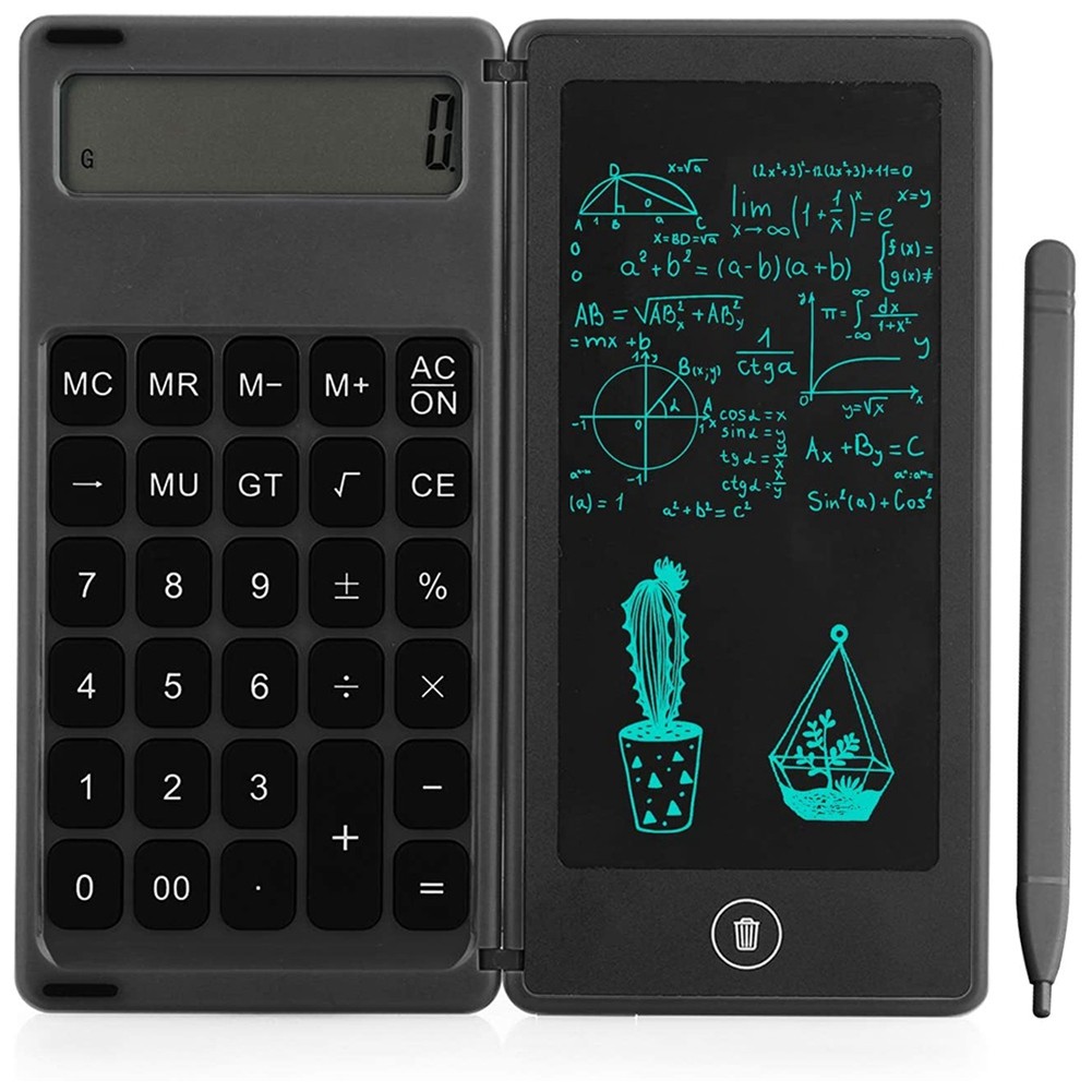 Calculator Notepad 6 Inch LCD Writing Tablet Digital Drawing Pad with2748