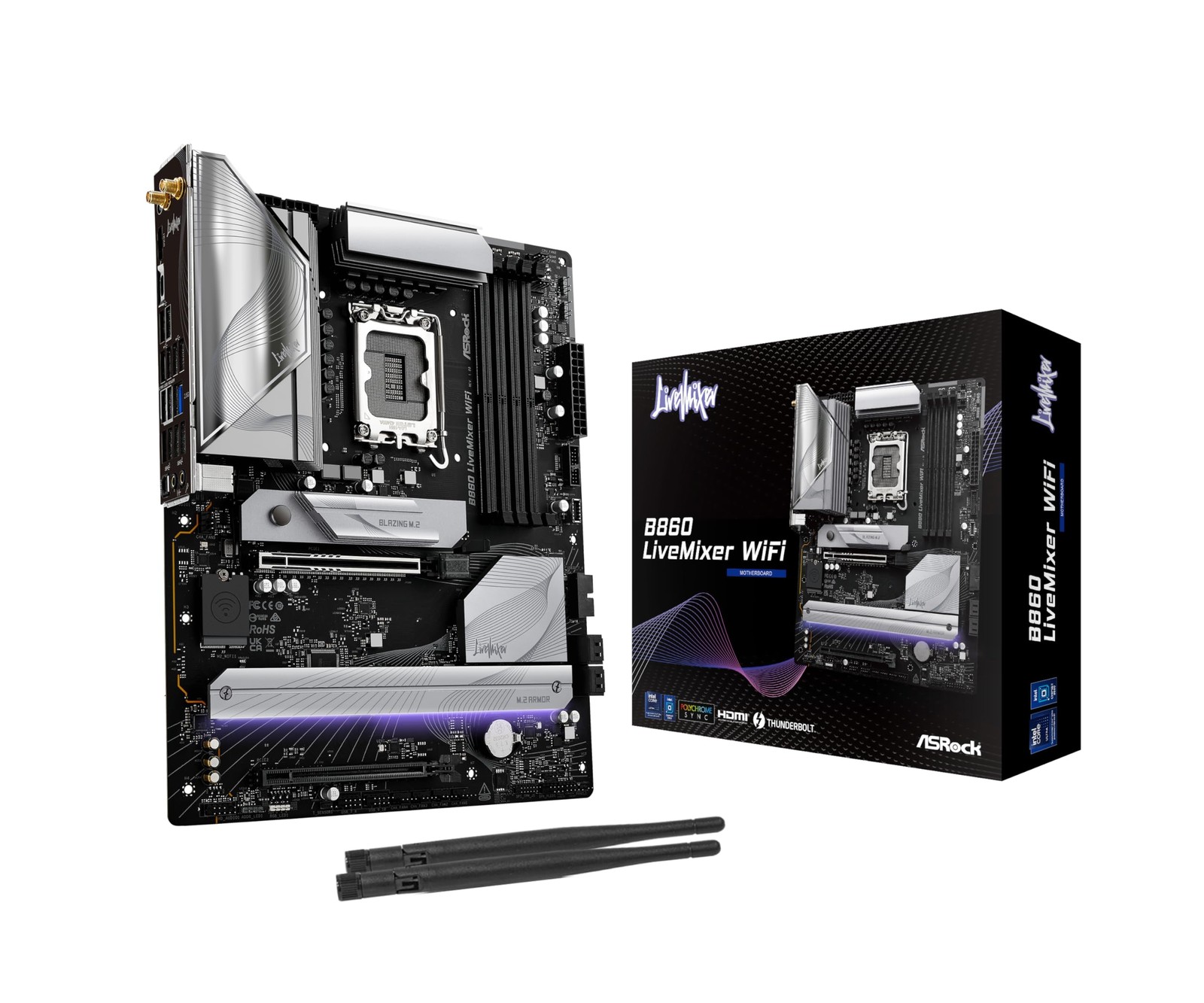 ASRock B860 LIVEMIXER WIFI ASRock MB B860 LiveMixer WiFi B860 S1851 max256G DD