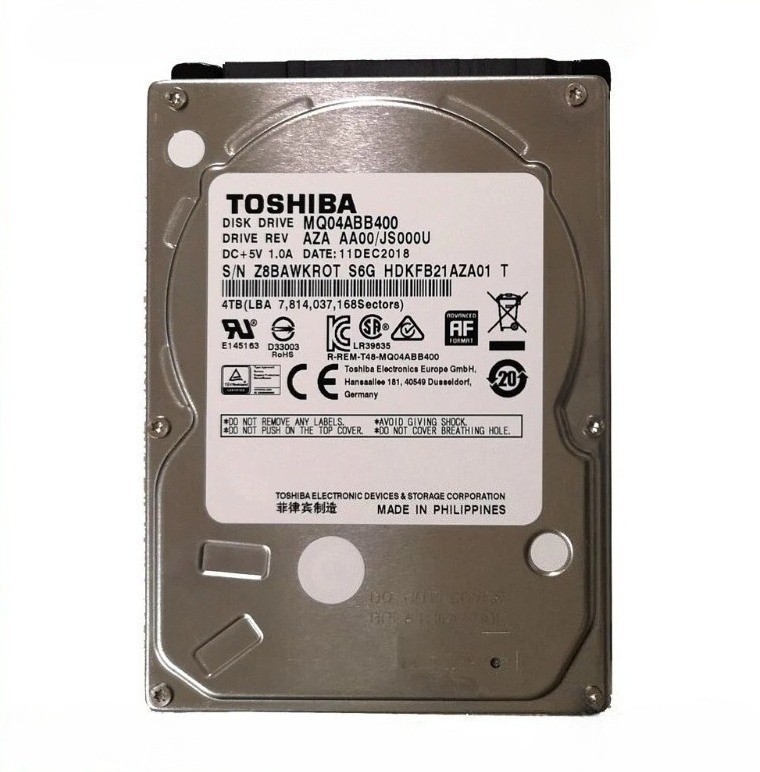 FOR Toshiba 4TB MQ04ABB400 5400RPM 128MB SATA 2.5" Laptop HDD Hard Disk Drive