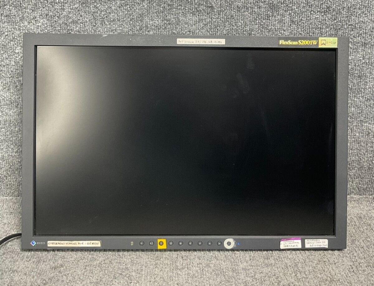 Eizo FlexScan S2001W 20.1" LCD Monitor 1680x1050 Used