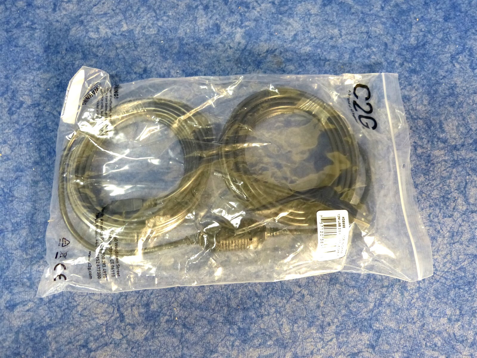 NEW Cables 2 Go C2G 38998 12M USB 2.0 A/B Active Cable (BN100)
