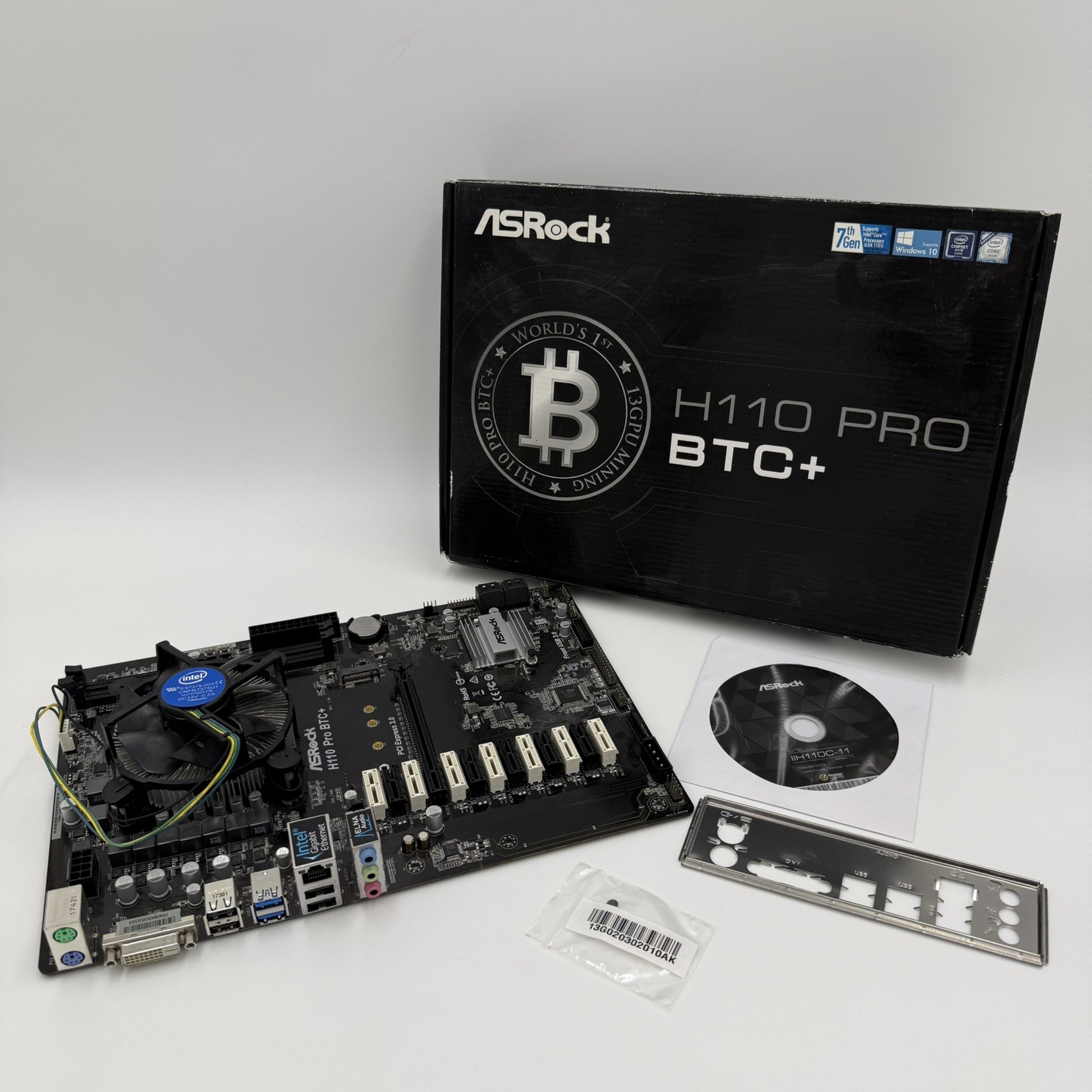 ASRock H110 Pro BTC+ LGA 1151, Chip Included Intel Pentium G4400, SR2DC 3.30GHZ 