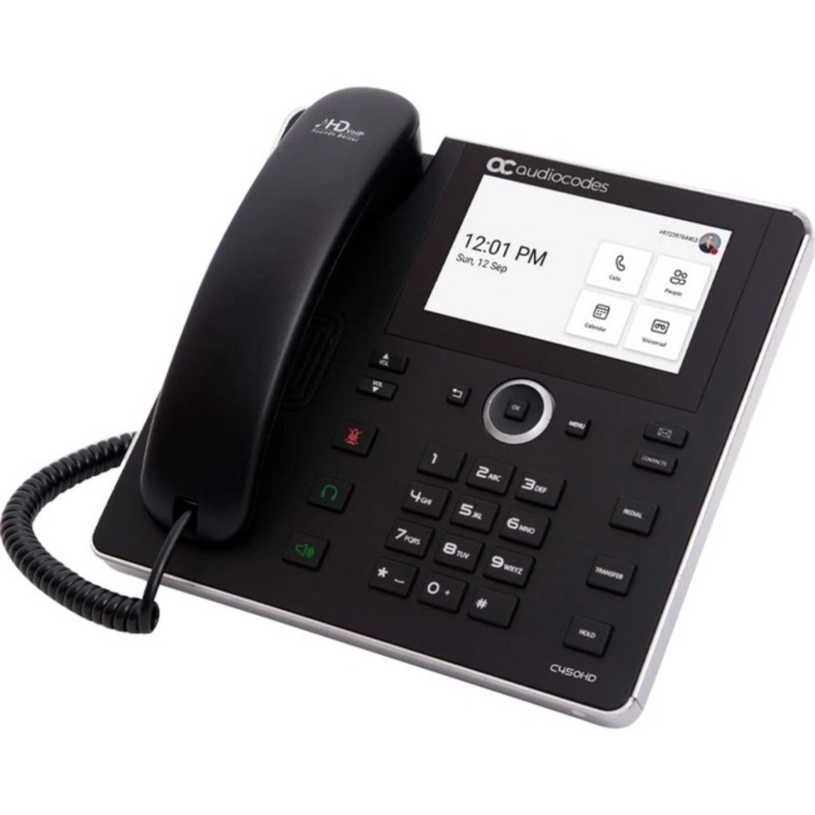 AudioCodes - IPC450HDEG-DBW - AudioCodes C450HD IP Phone - Corded - Cordless -