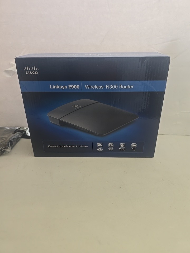 Cisco Linksys E900 Wireless-N300 Router Windows Mac New In Sealed Box