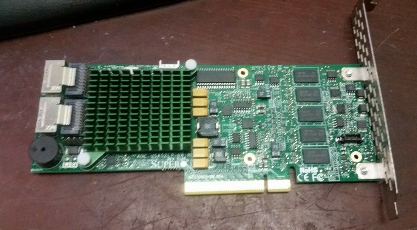 Supermicro AOC-USAS2LP-H8iR 6Gb/s 8-Port SAS RAID Adapter