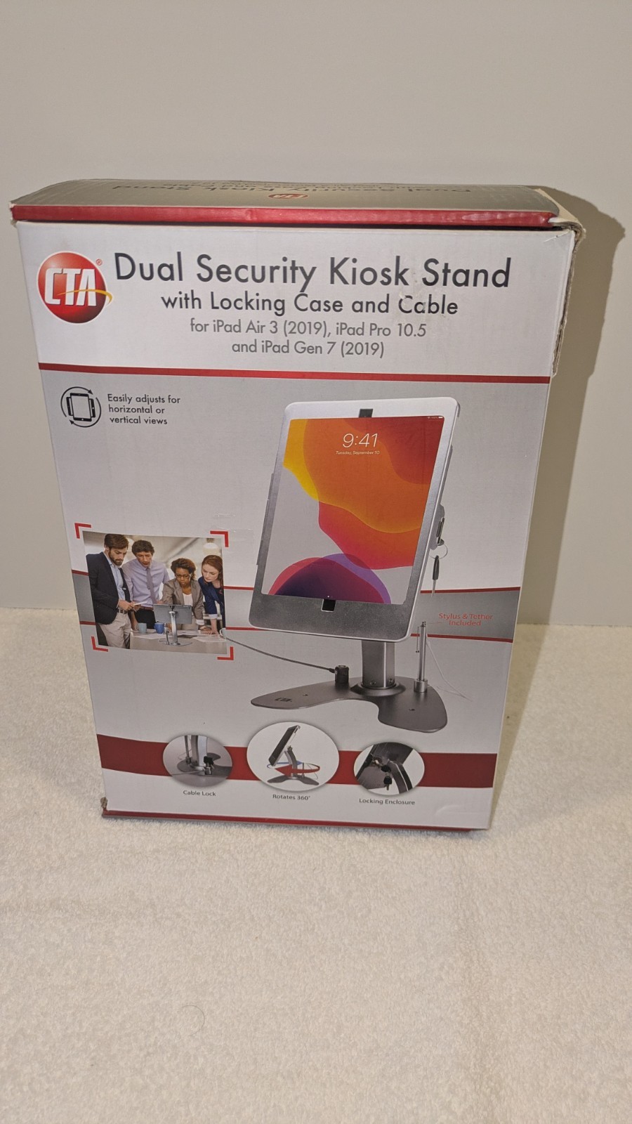 🔥Dual CTA Security Kiosk Stand with Locking Case for iPad 7-9th Gen PAD-ASK10🔥