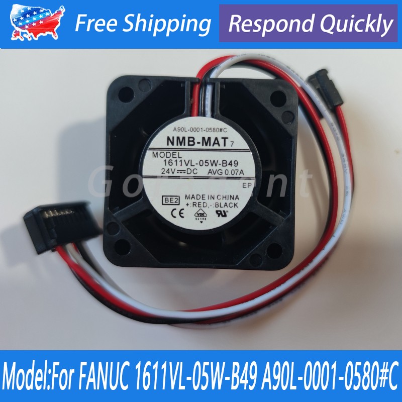 1PS New For FANUC 1611VL-05W-B49 A90L-0001-0580#C NMB Fan DC24 0.07A 3-pin