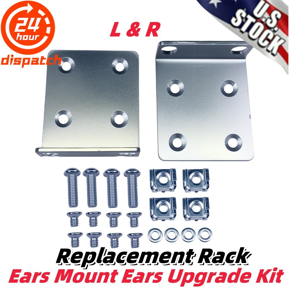Rack Ears Mounting Bracket Kit Replacement For Ubiquiti/UDM-Pro UniFi Switches