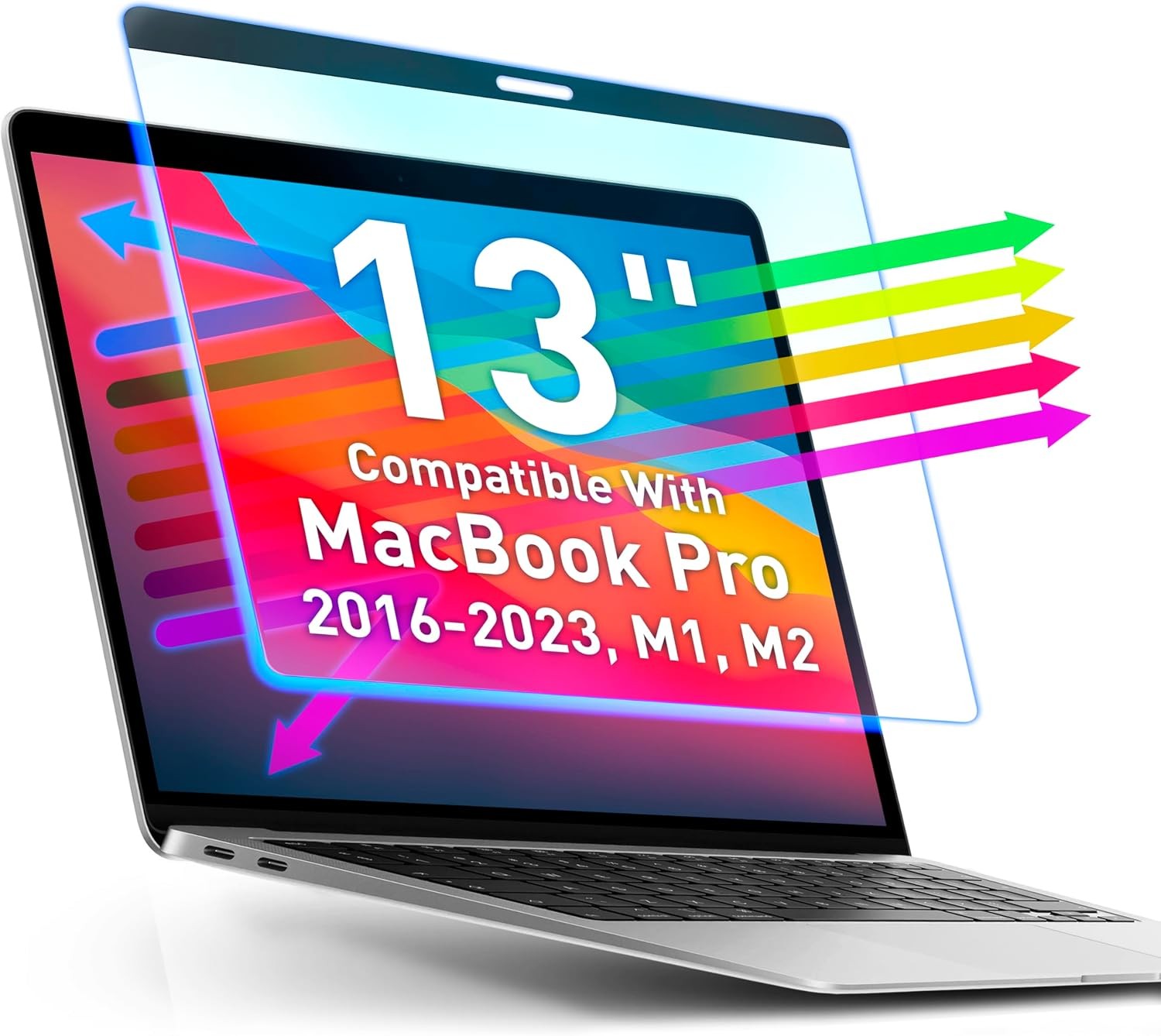 Magnetic Blue Light Blocking Screen Protector for MacBook Pro 13" 2016-2023