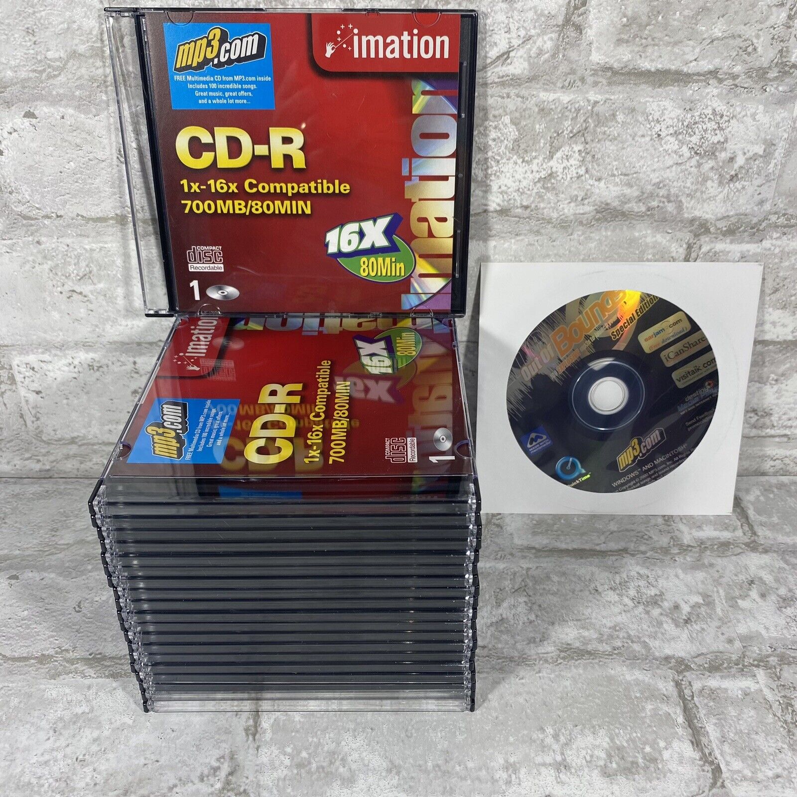 Imation CD-R 20 Pack 16x 80min /700MB 1x-16x Compatible Recordable Disc New READ