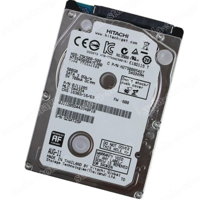 1PCS New Hitachi 500GB HTS545050A7E380 5400RPM 2.5" SATA Internal Hard Disk Dri