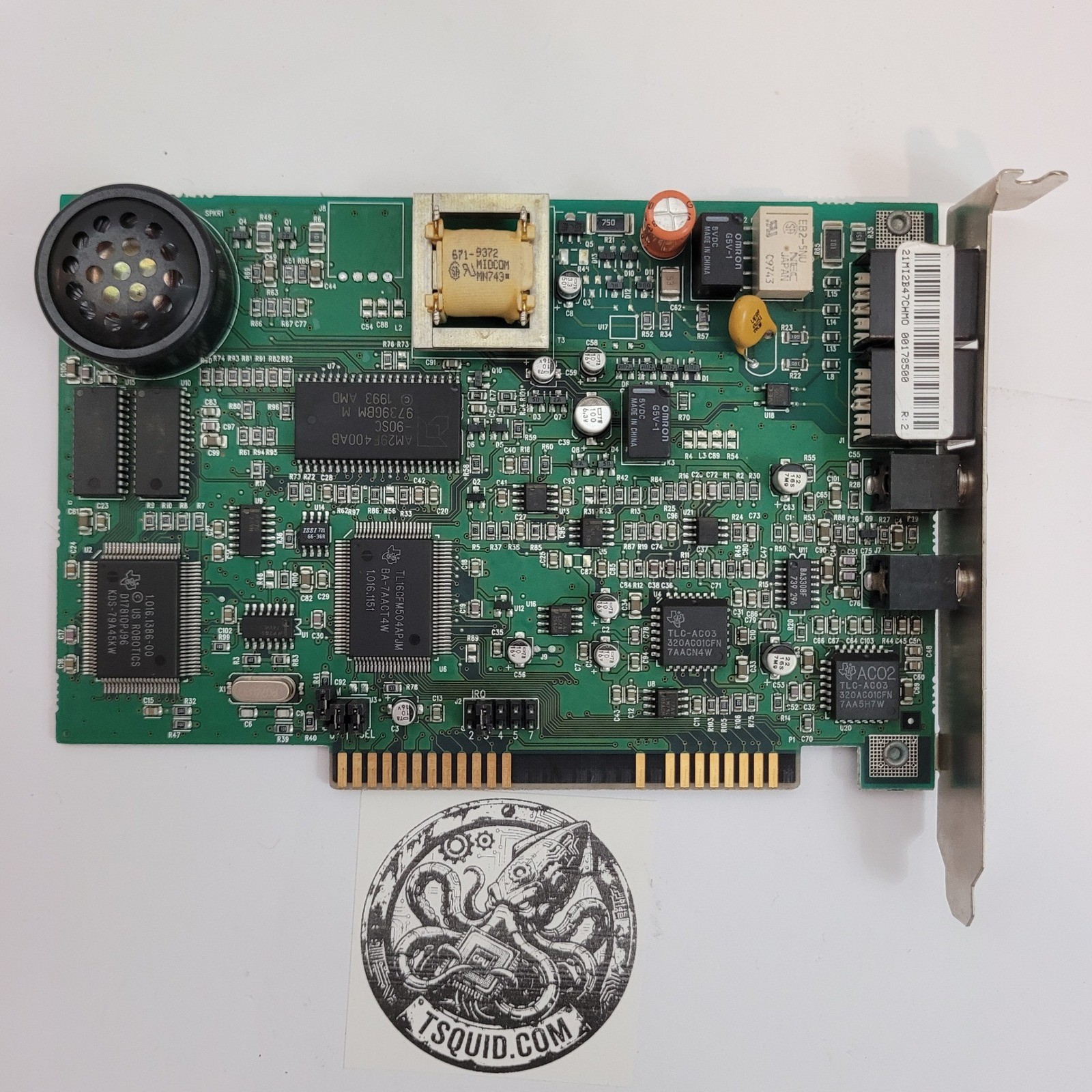 US Robotics Sportster 0461 Internal ISA Modem Card Vintage 1996 1.012.0461-A