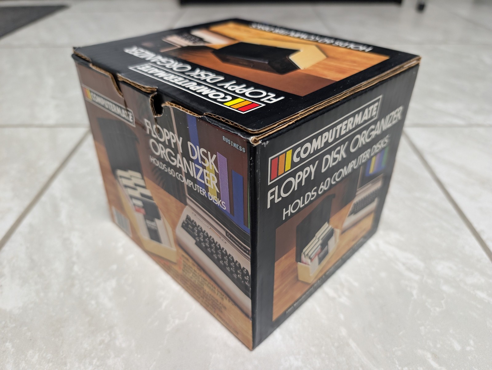 NEW — Computermate 5¼" Floppy Disk Organizer Case — 60 DISK — VINTAGE 1984