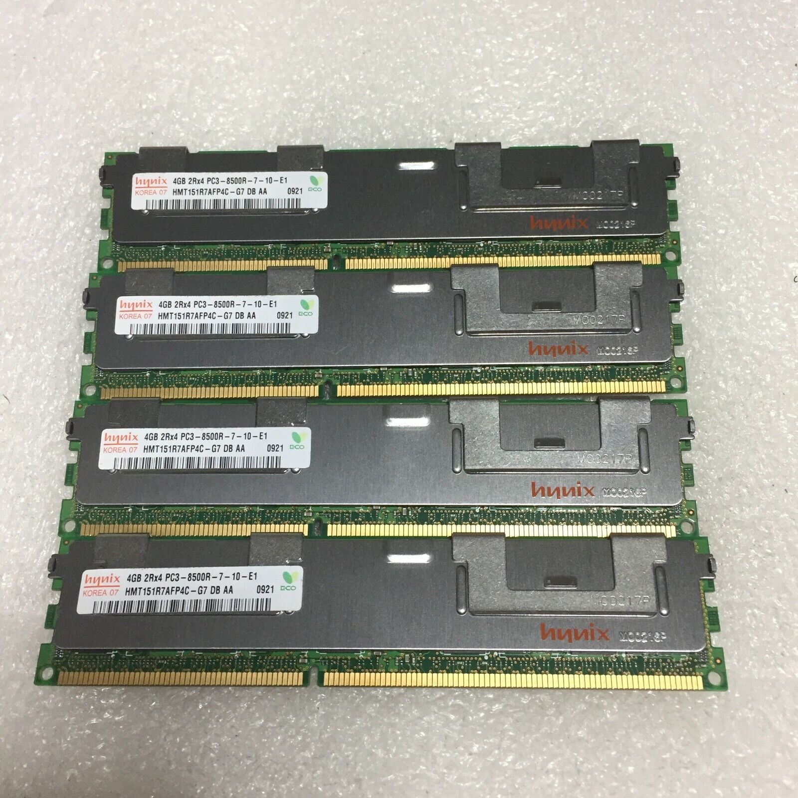 16GB 4X 4GB Hynix 2Rx4 PC3-8500R DDR3 ECC Registered SERVER Memory RAM