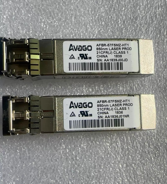 2pcs Avago AFBR-57F5MZ-ELX 16G SFP+ 850nm Transceiver