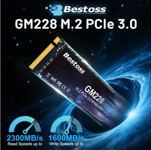 Bestoss M.2 2280 NVMe SSD PCIe 3.0x4 256GB 512GB 1TB 2TB PC Laptop Drive