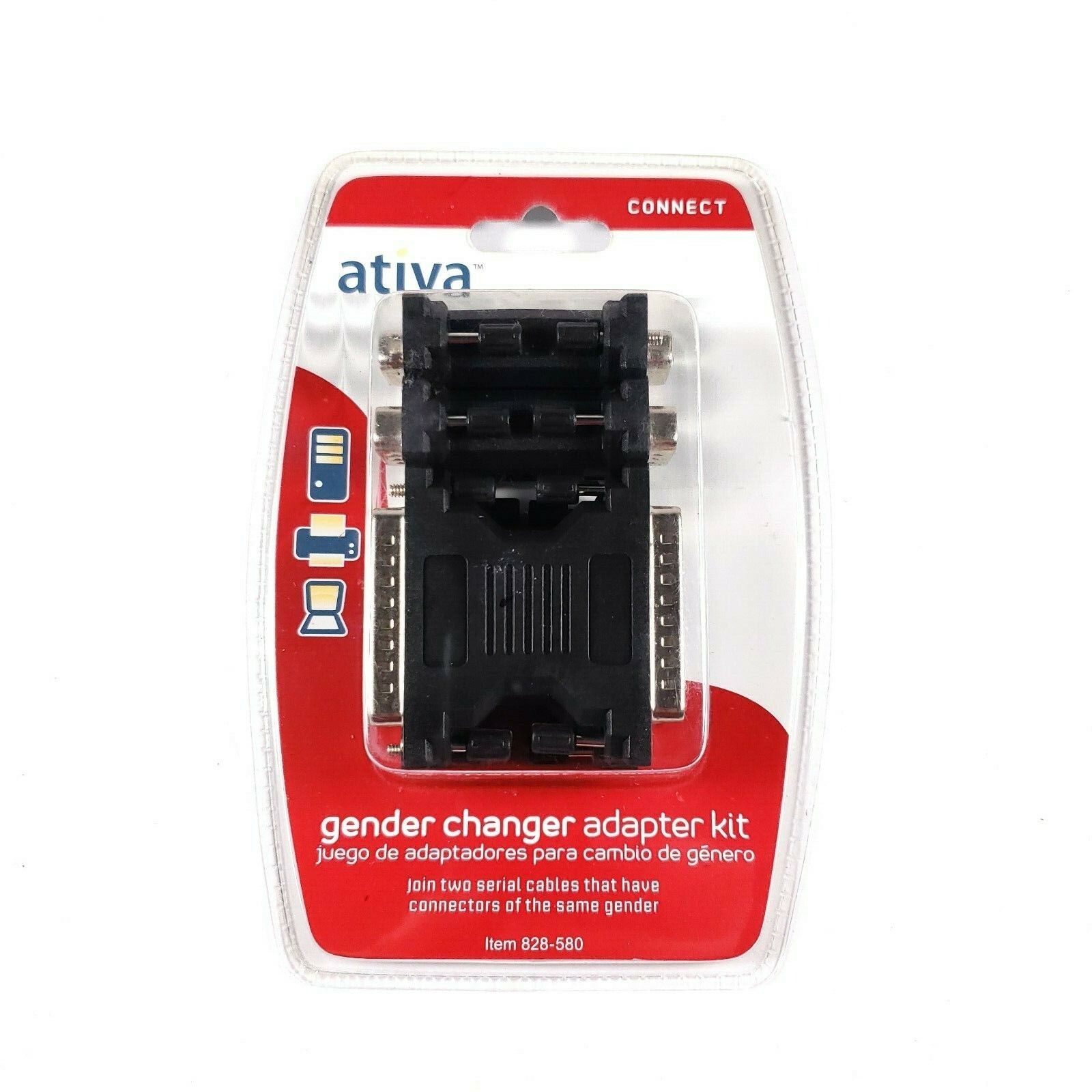 Ativa Connect Gender Changer Adapter Kit 828-580. Sealed. M23