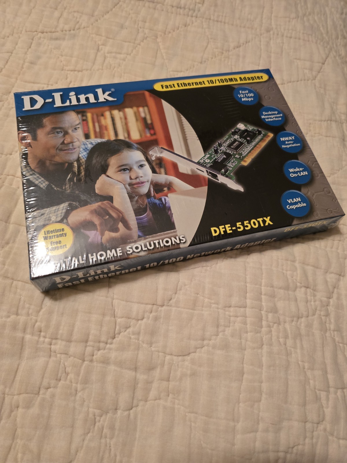 Vintage NIB D-Link DFE-550TX 10/100 Fast Ethernet Desktop Internal Adapter