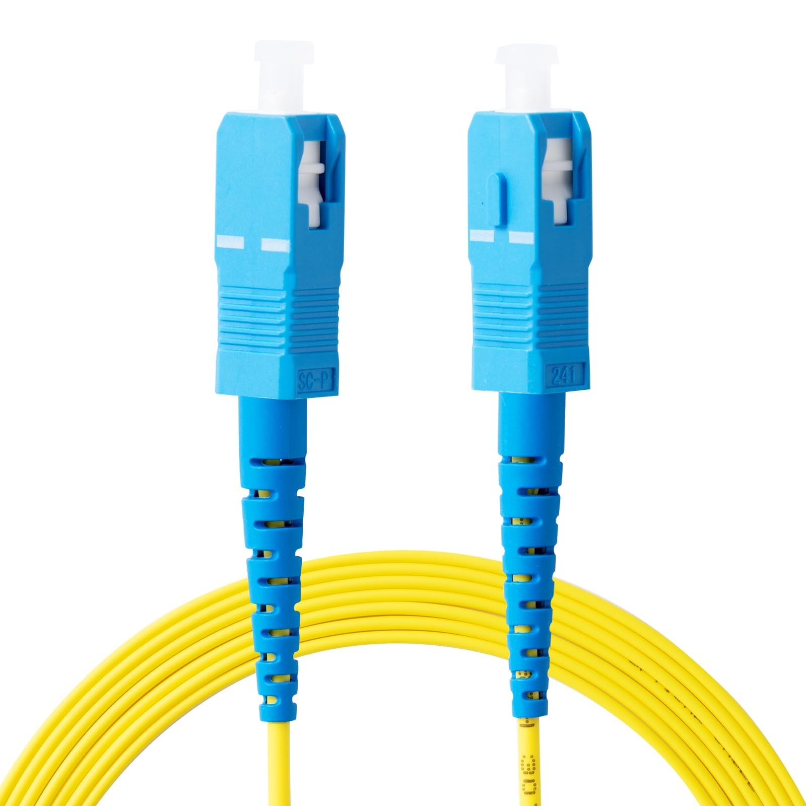 OS2 SC to SC Fiber Patch Cable 1m/3ft 5-Pack10GB SMF 9/125μm 2.0mm Single Mod...