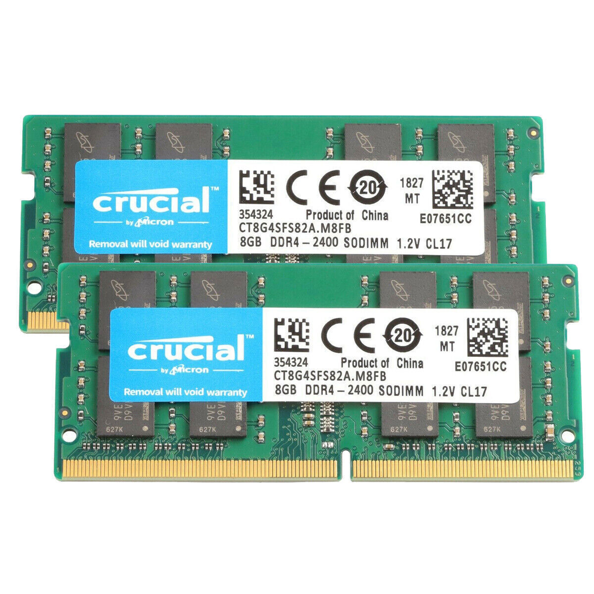 CRUCIAL 8GB DDR4 2400 PC4-19200 Laptop 260-Pin SODIMM Notebook Memory RAM 2x 8G