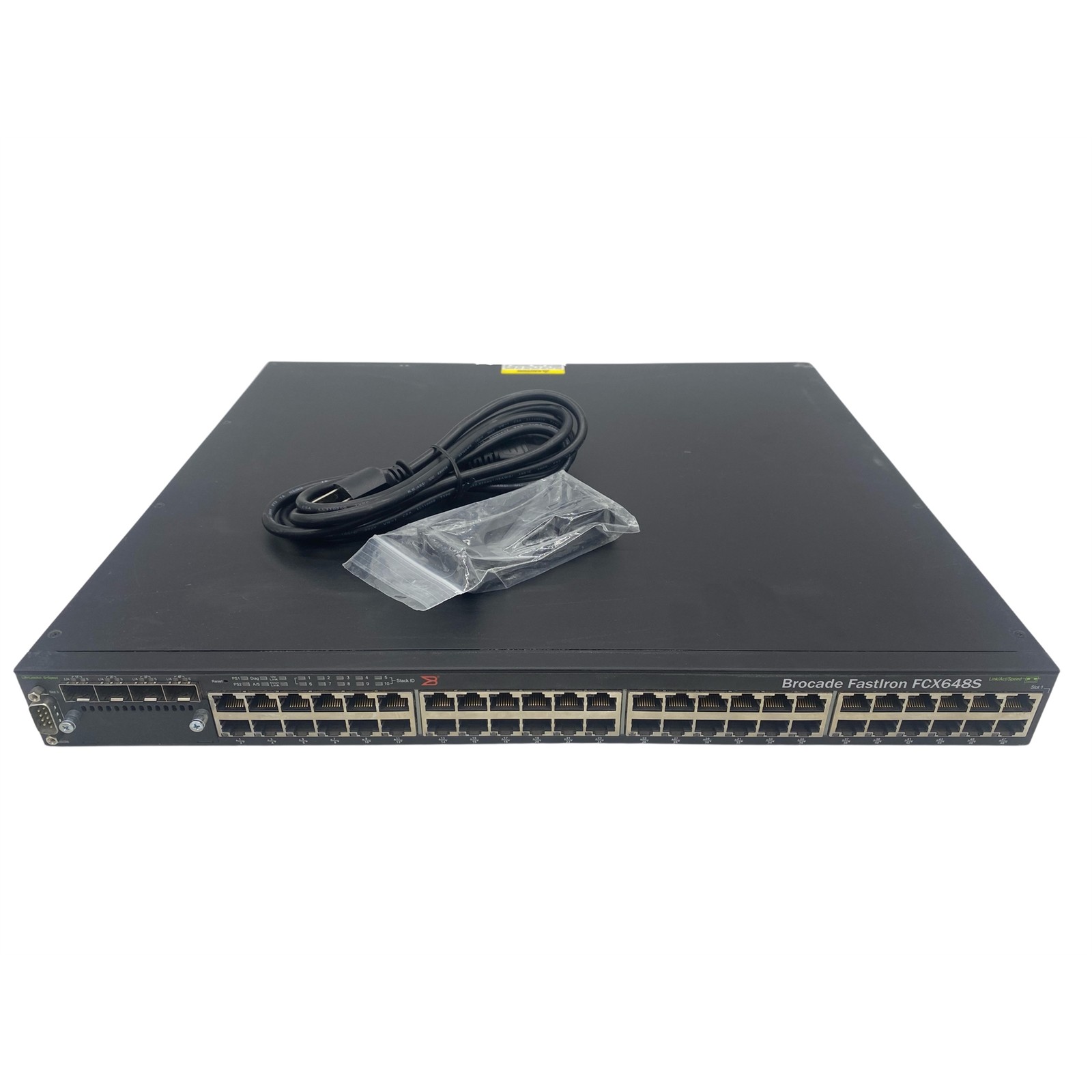 Broadcom FCX648S 48-Port RJ45 Specialty Switch, Grey